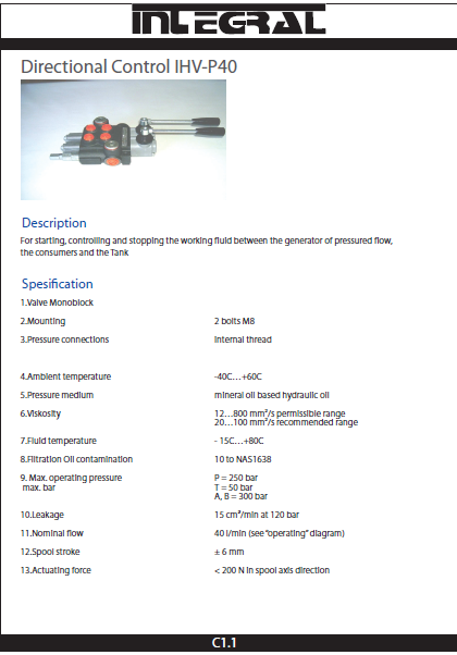 Catalog P40 Integral