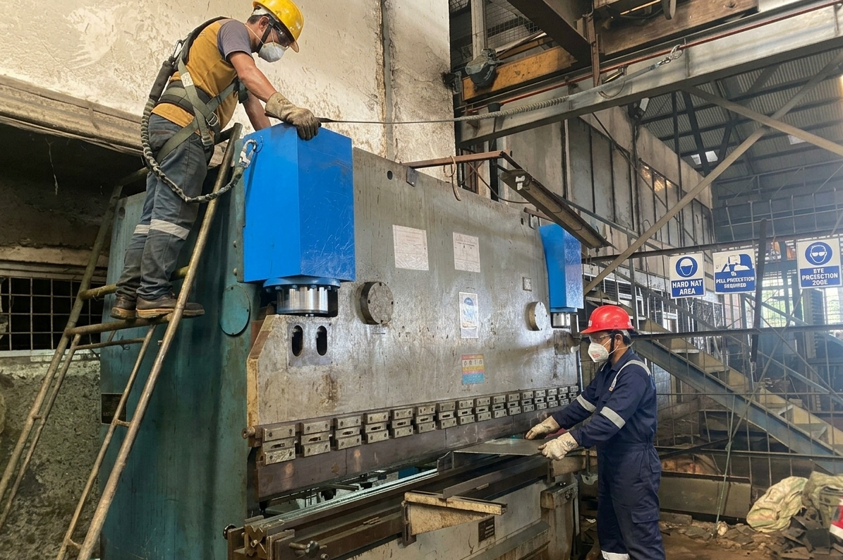 perbaikan mesin bending