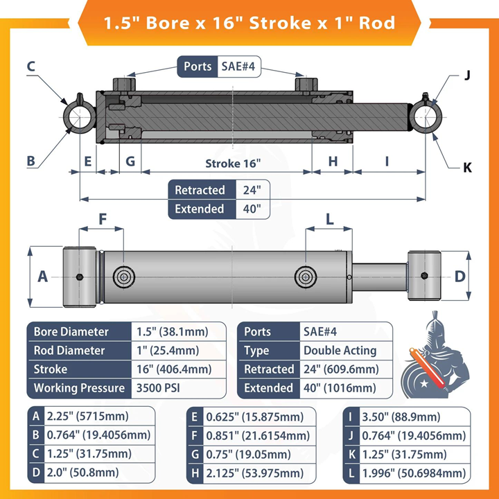 Hydraulic Cylinder UPS Hydraulic