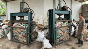 ball press sampah