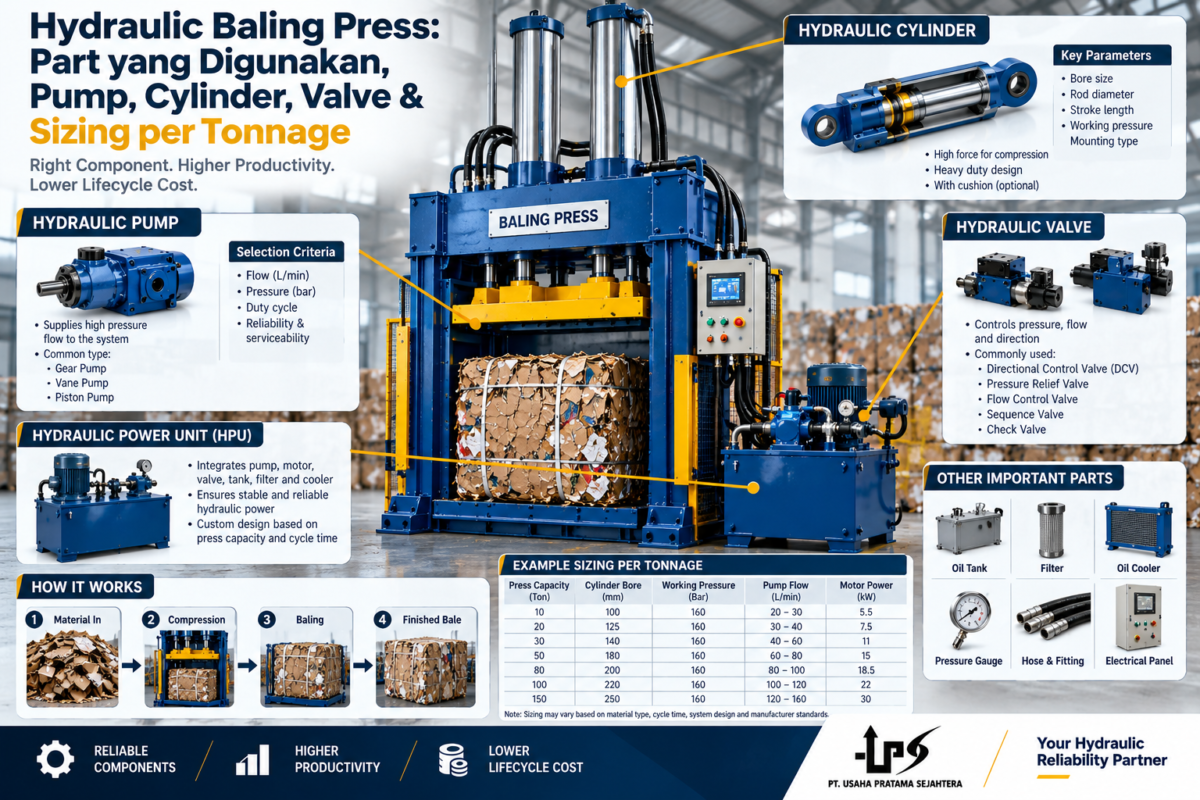 baling press hydraulic